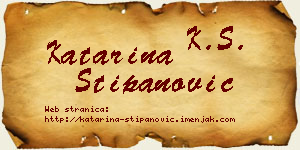 Katarina Stipanović vizit kartica